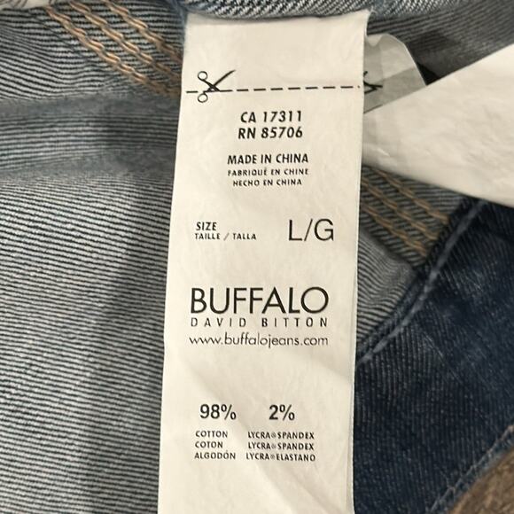 Buffalo David Bitton Women's Nadine Denim Jacket Light Wash Size L - Picture 9 of 11
